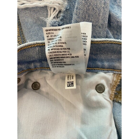 American Eagle Jeans 90s Boyfriend Distressed High Rise Button Fly Size 2 - Picture 11 of 11